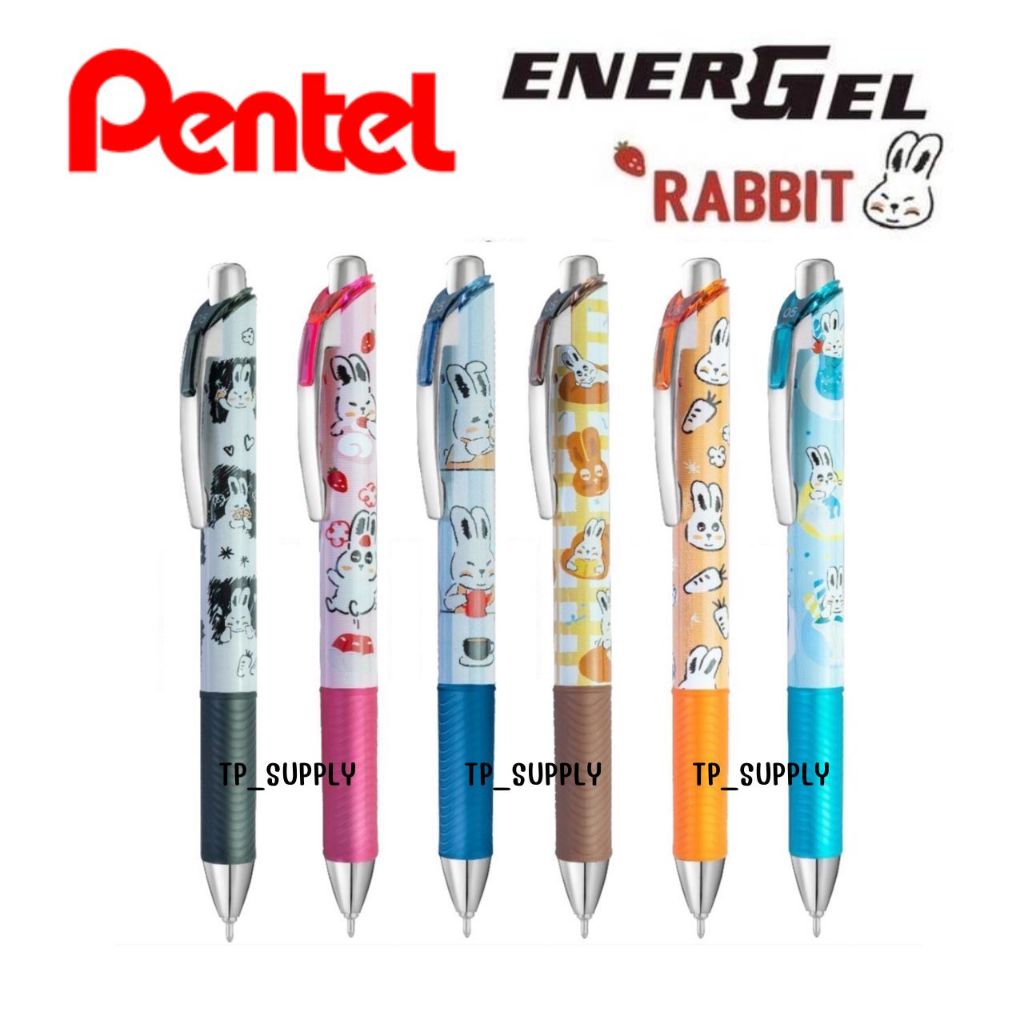 ใหม่ล่าสุด ปากกาเจล Pentel Energel Rabbit Limited ขนาด 0.5 MM ปากกาหมึกน้ำเงิน ลายกระต่ายน่ารัก