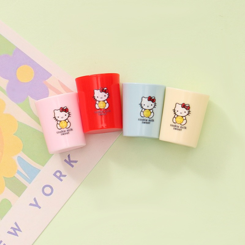 j394 แก้วน้ำคิตตี้ของจิ๋วจำลองทำงานดีไอวายแพ็คละ 10 ชิ้น