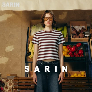Sarin Picnics Tee club เสื้อยืด ตัวสั้น