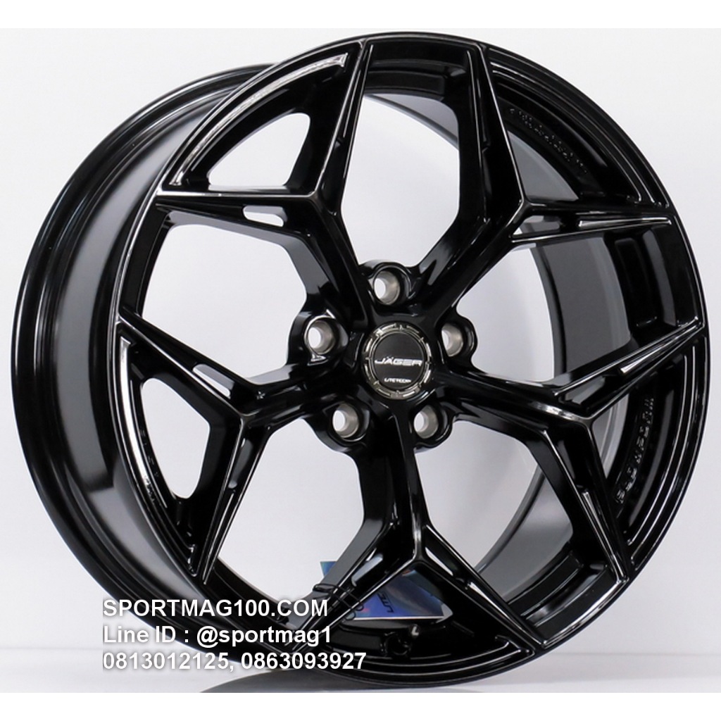 ล้อแม็กซ์ Lenso Jager BLAZE Litetech+ ขอบ18นิ้ว 5รู114 สีดำเงา กว้าง8.5นิ้ว Offset35 [22304]