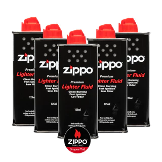 น้ำมัน Zippo ขนาด 4 ออนซ์ (125 ml.) จำนวน 5 กระป๋อง 5 cans of Zippo fluid