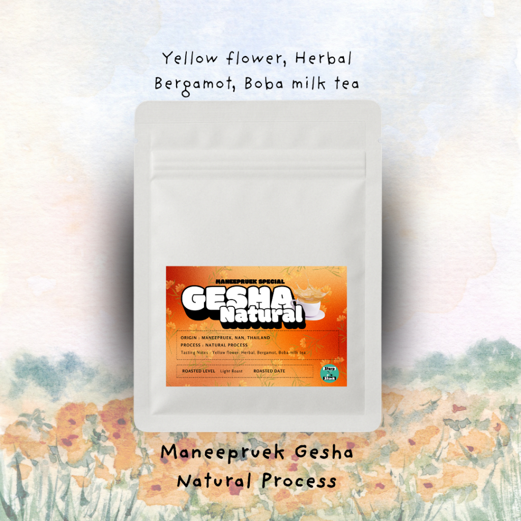 Slurp Shack x มณีพฤกษ์ Gesha (Geisha) Natural Process 100g | คั่วอ่อน