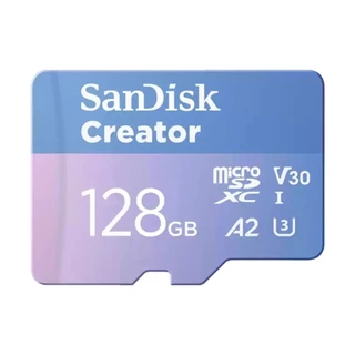 SANDISK 128GB Micro SD Card Creator With SD Adapter SDSQXAA-128G-GN6MS (190MB) - A0170406