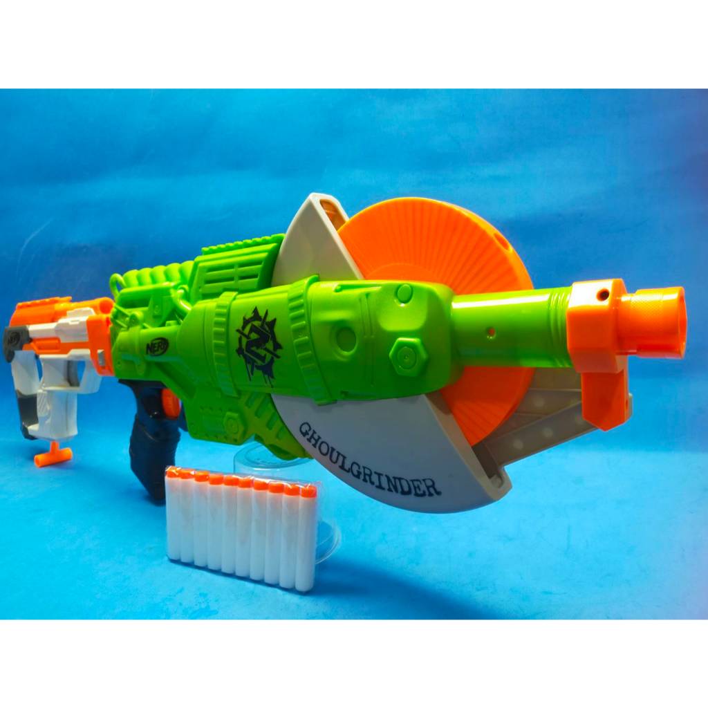 NERF Zombie Strike Ghoul Grinder Blaster เนริฟ์อย่างเท่ห์ มือสอง ของแท้