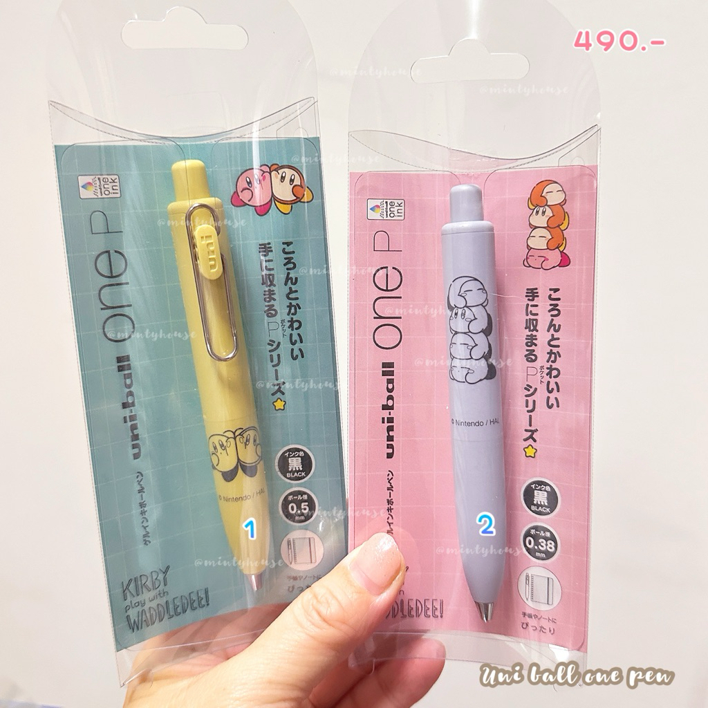 พร้อมส่ง !!! ปากกาดำ uni ball one p kirby new limited 8.1/2025