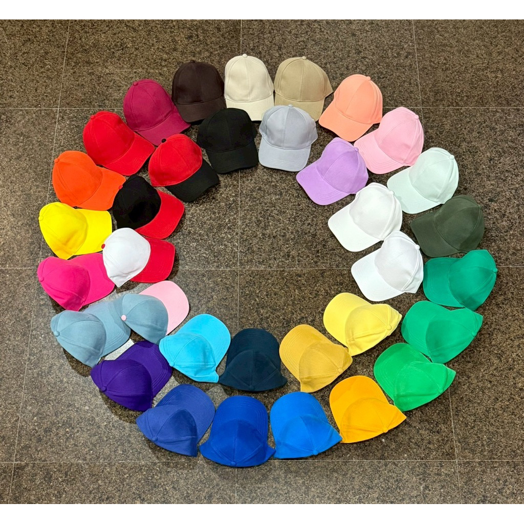 หมวกแก๊ปเด็กผ้าพลีทหนาๆ