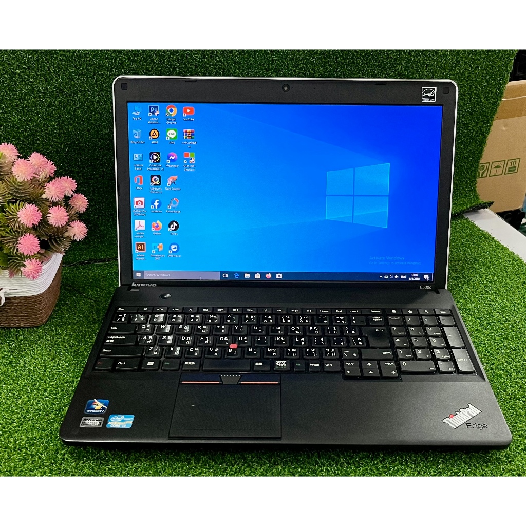 โนีตบุ๊ค Lenovo ThinkPad E530 c lntel () Core()i3-3120m Cpu 2.50 ghz windows10 pro มีกล้อง