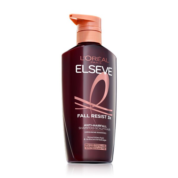 Loreal paris elseve fall resist 3X shampoo ลอรีอัล ฟอลรีซิสท์ 3X แอนไท-แฮร์ฟอล แชมพูสูตรลดปัญหาผมขาดหลุดร่วง[400 มล.]