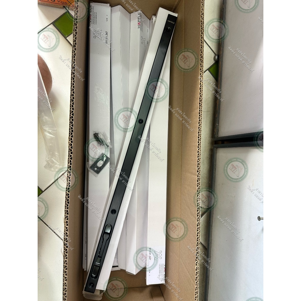 HAFELE 911.81.347 กลอนฝัง สีดำ กลอนประตู กลอน สแตนเลส 304 HAFELE  24 นิ้ว Lever action flush bolt ราคา ถูกที่สุด ดีลบีเคเค แกลเลอรีภาพที่ 3