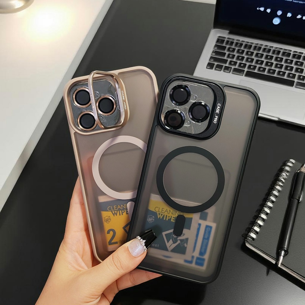 เคสกล้องตั้งได้ ชาร์จได้พร้อมฟิล์มกล้อง สำหรับ i11 promax 12 promax 13 promax 14 promax 14plus 15 promax 16 promax 16plu ราคา ถูกที่สุด ดีลบีเคเค แกลเลอรีภาพที่ 2