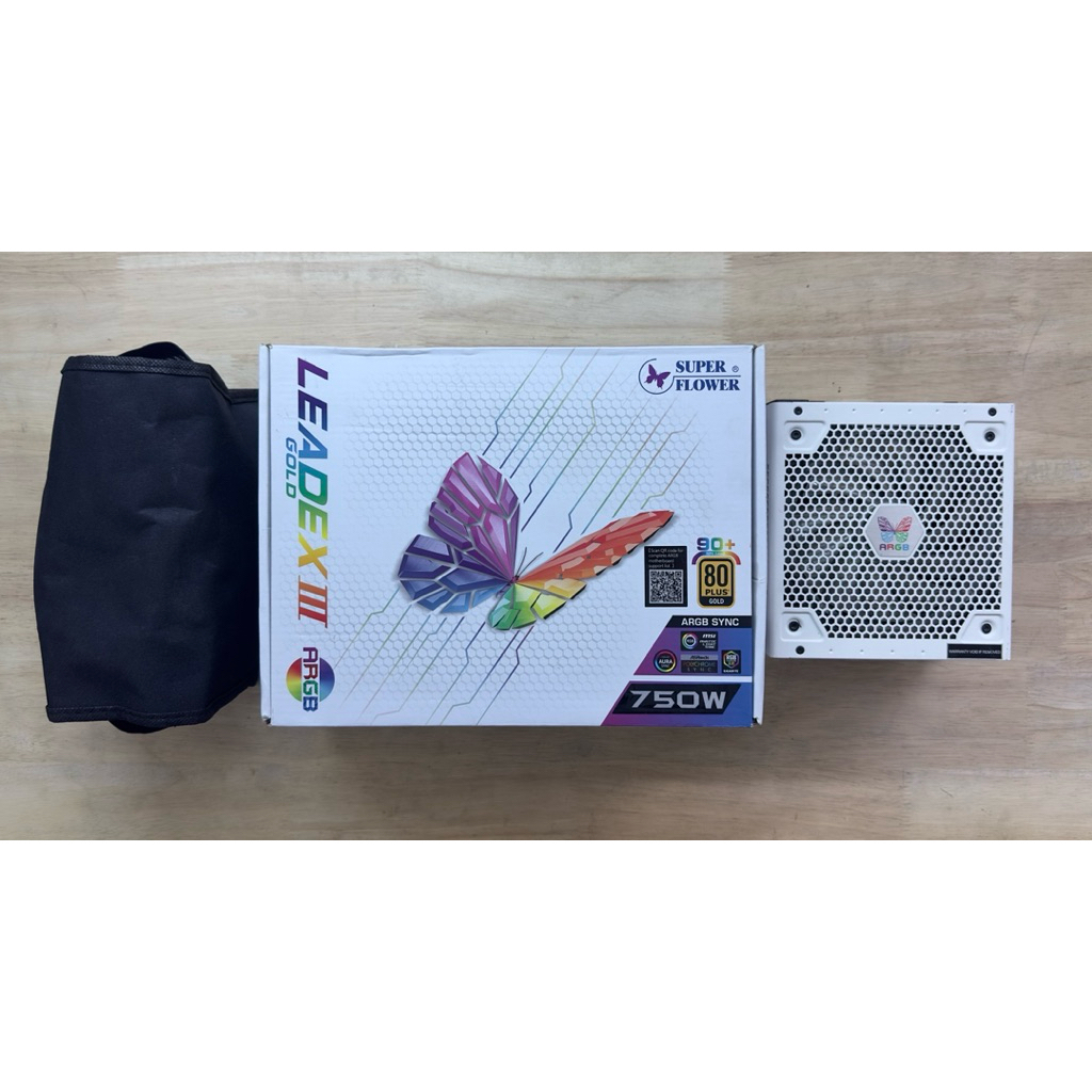 พาเวอร์ซับพลาย PSU SUPER FLOWER LEADEX III GOLD ARGB 750W : SF-750F14RG [WH] 80+GOLD มีประกัน