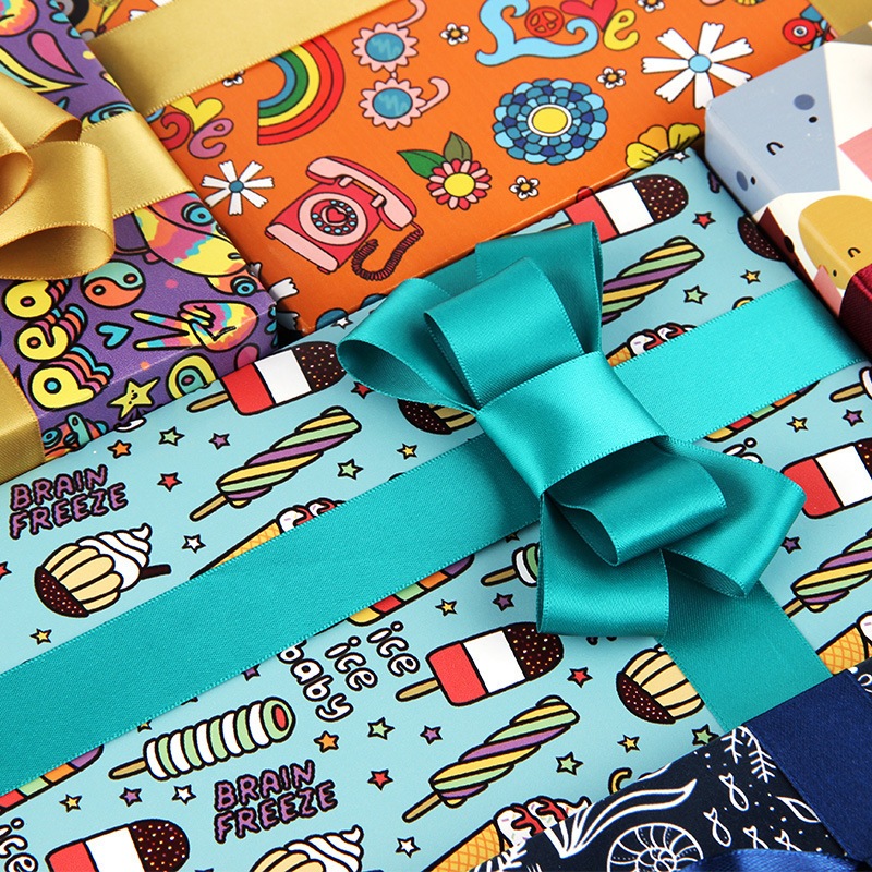 กระดาษห่อของขวัญลายการ์ตูนน่ารัก 50x70cm Cute Cartoon Gift Wrapping Paper ราคา ถูกที่สุด ดีลบีเคเค แกลเลอรีภาพที่ 8
