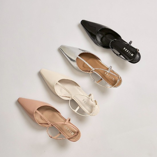 📢 ลด100.- กดสั่งวิดีโอในร้าน‼️ รองเท้า ส้นสูง รุ่น G-2  สวย เก๋ ชิคๆมากๆ ชีเสิร์ฟรองเท้าส้นสูงหัวแหลม สูง2 นิ้ว