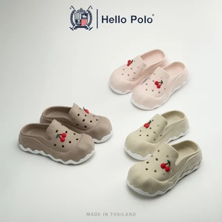 Hello Polo รองเท้าแฟชั่นผู้หญิง รองเท้าแตะผู้หญิง พื้นหนา กันลื่นและทนทาน อ่อนนุ่ม คลายเมื่อยเท้า วัสดุ EVA HP8056
