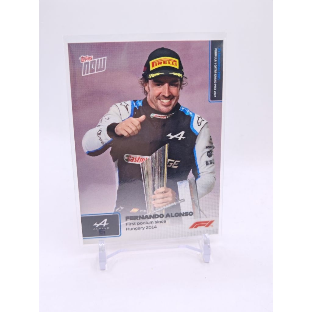 การ์ด f1 topps now fernando alonso