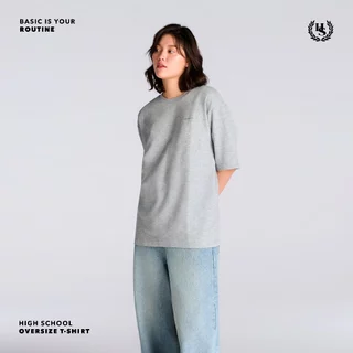 Highschool Basic Collection : Routine - Oversize T-Shirt เสื้อยืดโอเวอร์ไซส์ - TPB06119