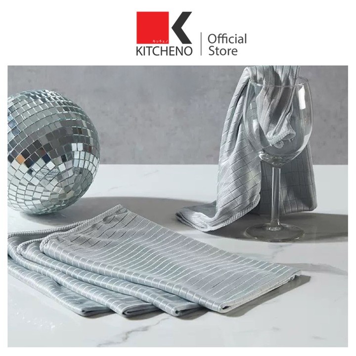 KITCHINO CTN530 ผ้าเช็ดจาน ผ้าเช็ดไมโครไฟเบอร์ เช็ดแก้วไวน์ ทําความสะอาดเศษผ้า ผ้าขนหนูทําความสะอาด
