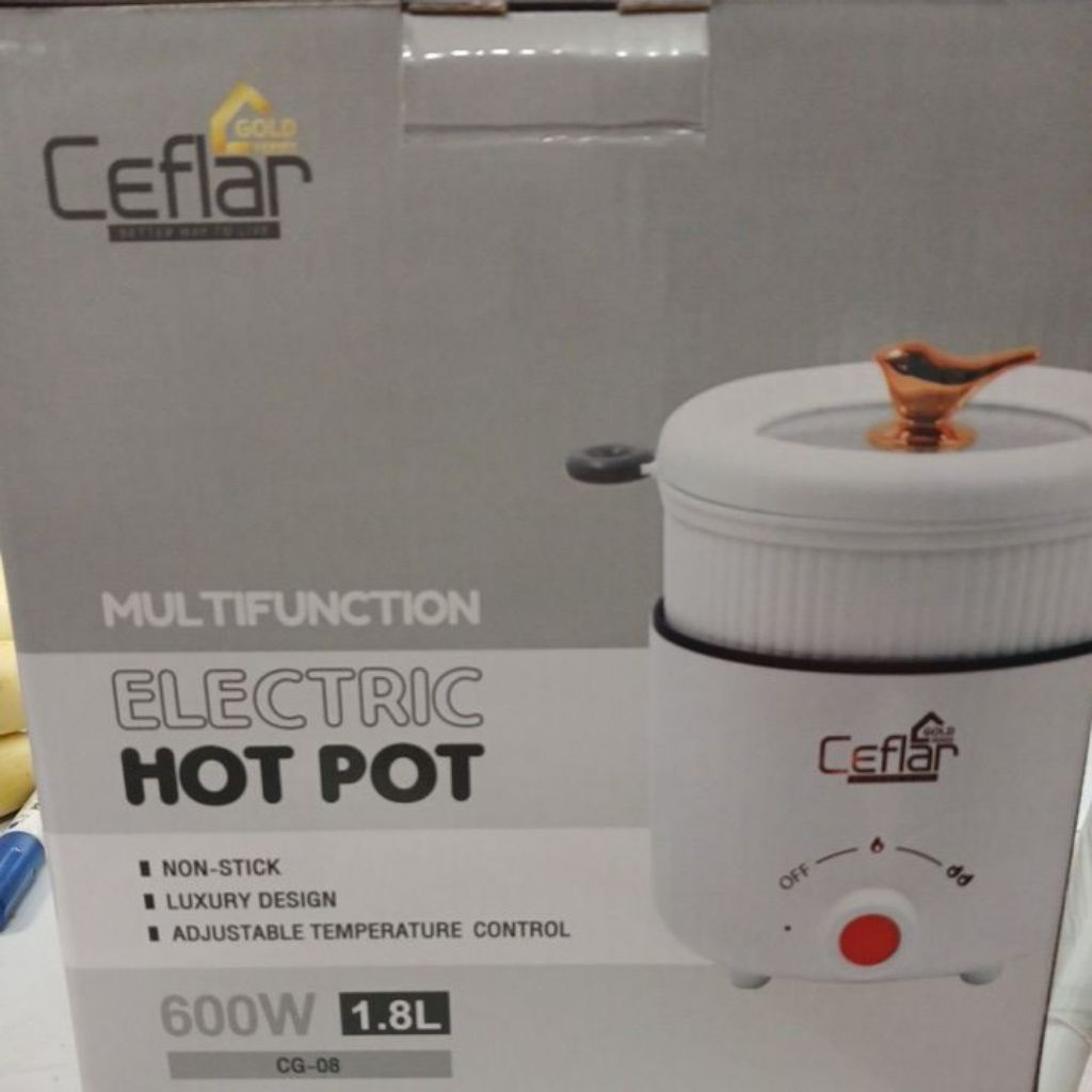 หม้อไฟฟ้าอเนกประสงค์ ceflar 1.8L ฟังก์ชันหลากหลาย