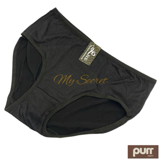 กางเกงในผ้านิ่มสีดำแพ็ค 10 ตัว Black เอว 28-40 นิ้ว