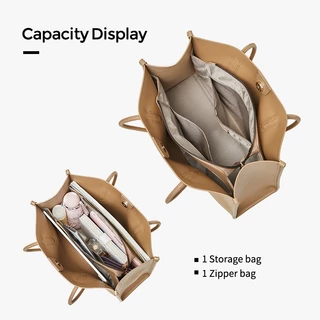 NAWOELITE Tote bag กระเป๋าสะพายไหล่ กระเป๋าถือใบใหญ่ กระเป๋าสะพายไหล่ยอดฮิต กระเป๋าแฟชั่น ใส่แท็บเล็ตได้