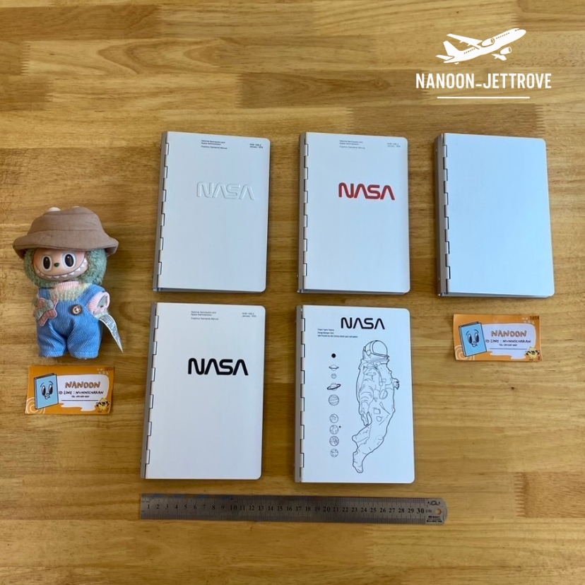 📘 NEW สมุดปก Aluminum NASA | มีหลายแบบ | Limited Edition | Authentic
