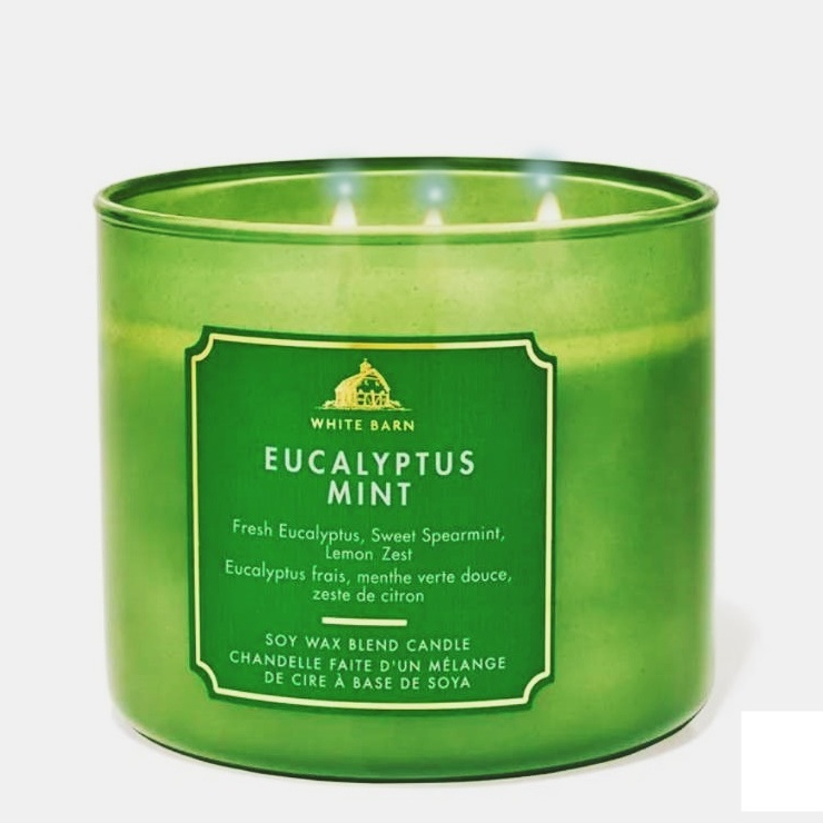 ของแท้ 100% Bath & Body Works Eucalyptus Mint   3-Wick Candle
