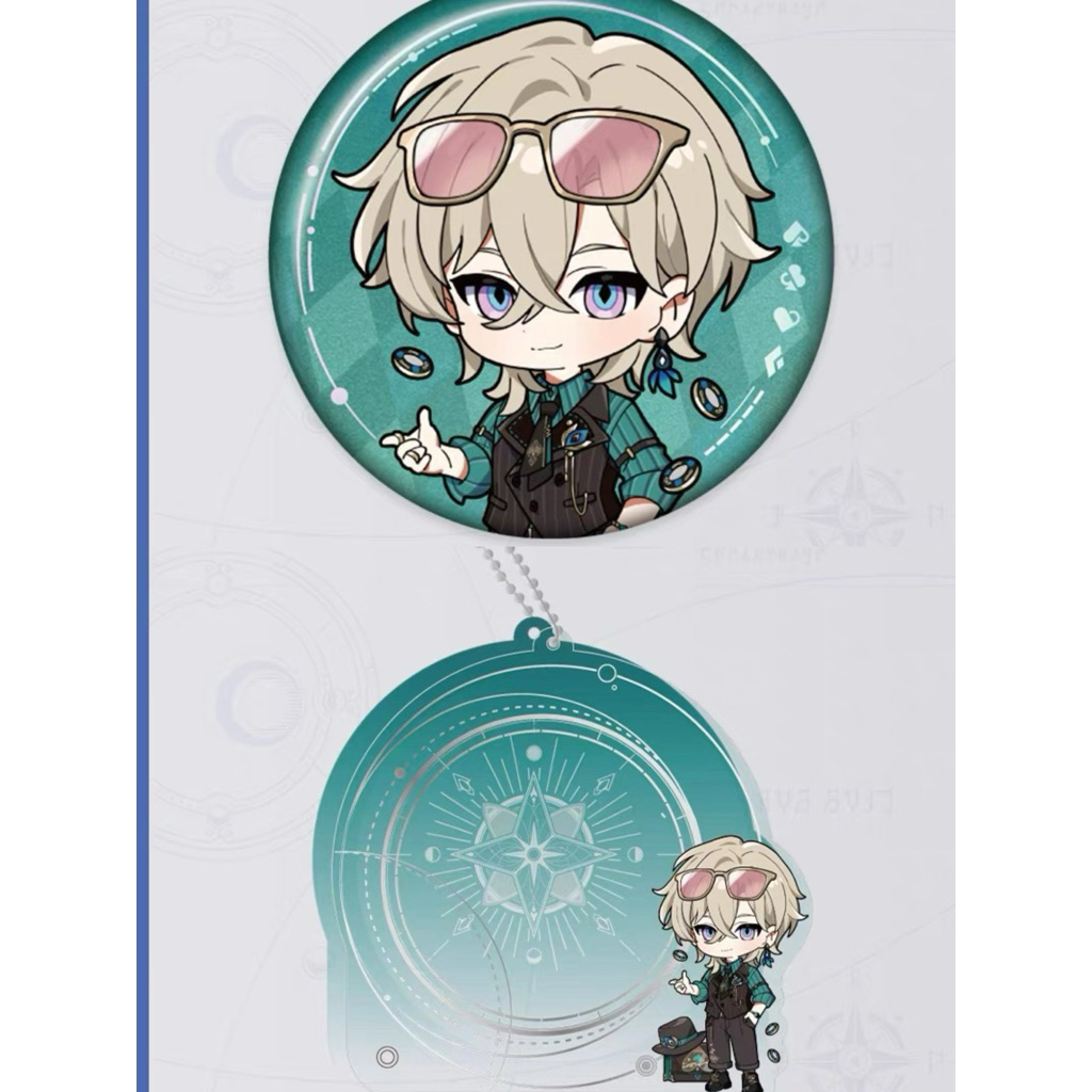 Honkai star rail Aventurine เข็มกลัด + เคส HSR Hoyoverse