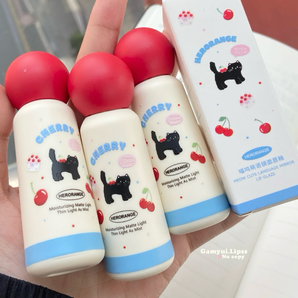 ลิปกลอส🍒 Herorange Moisturizing Matte (ติดทน)