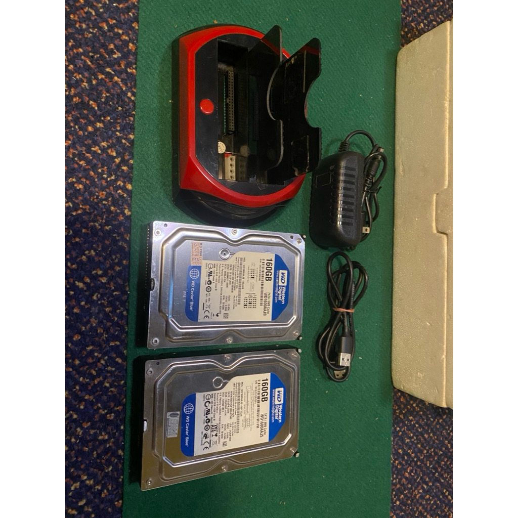 [มือ2]Hdd docking ide&sata แถม Harddisk ide กับ sata 2 ลูก