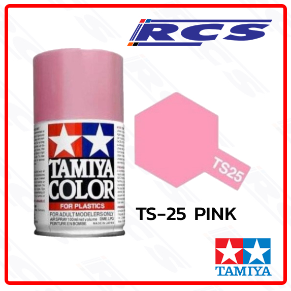 TAMIYA 85025 TS-25 PINK (GLOSS) สีสเปรย์ทามิย่า พ่นโมเดล