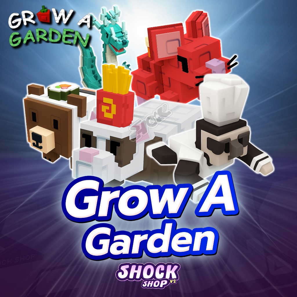การ์ดเกม ไก่สัตว์เลี้ยง/รวมของต่างๆ แมพ Grow a Garden การ์ดสวยภาพคมชัด V3