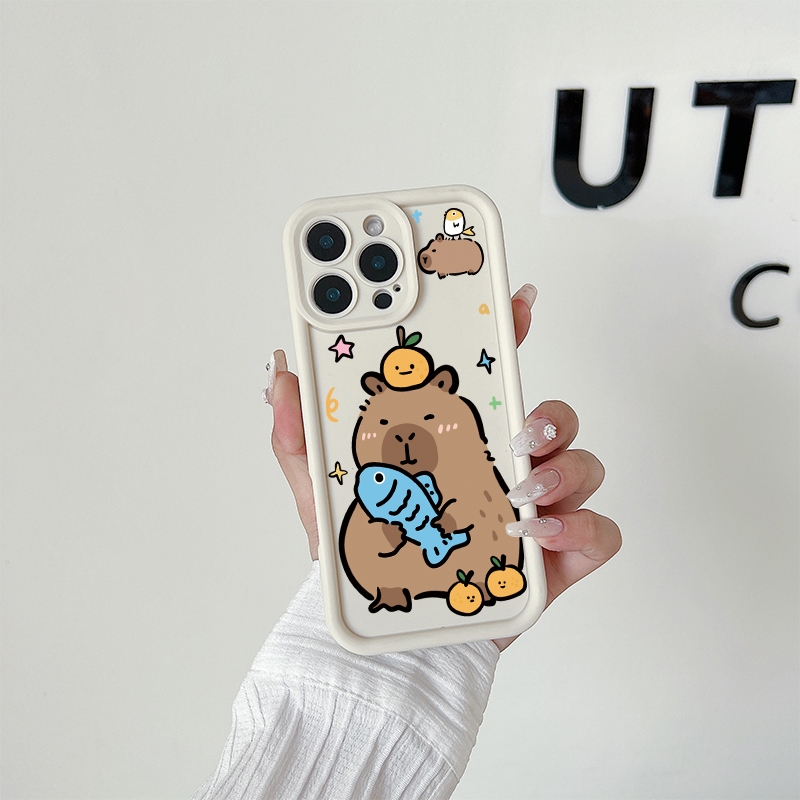 น่ารักจัง capybara เคส  Samsung A55 A54 A53 A52s A52 A51 A50 A30s A50s A34 A15 A14 A04s/A13 A12 M12 A05s เคสซัมซุง