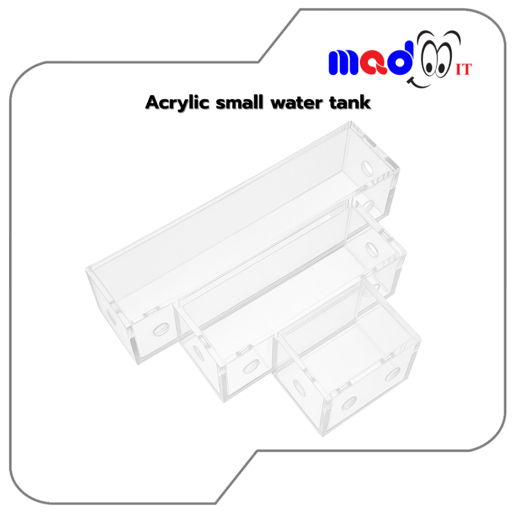 ถังพักน้ำอะคริลิคใส แทงค์น้ำ ระบบระบายความร้อน DIY | Small PC Water Cooling Tank 60×80/160/240mm