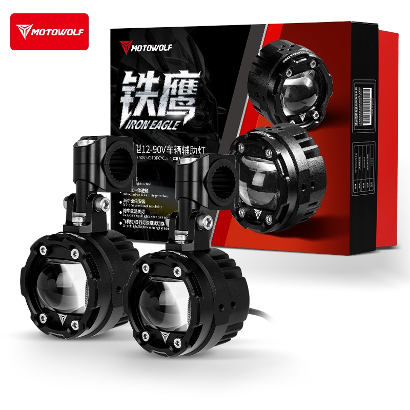 ไฟสปอร์ตไลท์ MOTOWOLF MDL5006B Box Set Spotlight 76W ติดตั้งกับมอเตอร์ไซค์ได้หลายรุ่น MDL 5006B