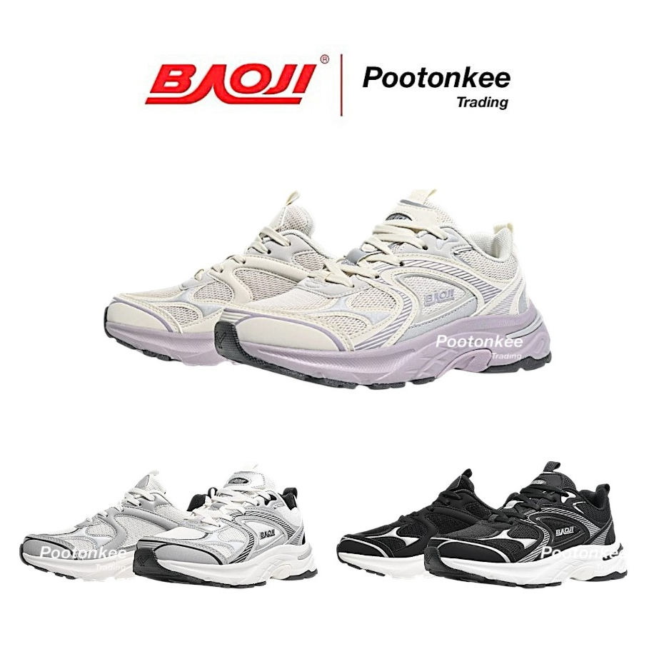 BAOJI บาโอจิ รุ่น BJW 1124 รองเท้าผ้าใบ รองเท้าวิ่งผู้หญิง