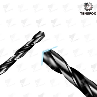 Tensfox ดอกสว่าน สว่านเกลียวสีดำ 13 ตัวชุด ดอกสว่านเจาะเหล็ก ทำจากวัสดุเหล็กไฮสปีด ขนาด 1.5-6.5 พร้อมกล่อง