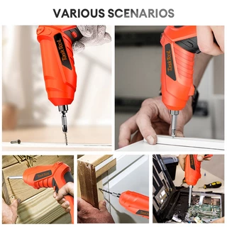 TASKTOOL 47PCS/Sst ไขควงไฟฟ้าไร้สาย USB ไขควงชุดมินิไร้สาย มีประสิ ชุดไขควง