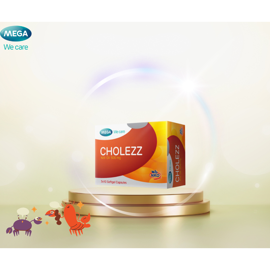 MEGA We care เมก้าวีแคร์ CHOLEZZ (30 's) โคเลซซ์ 30 เม็ด