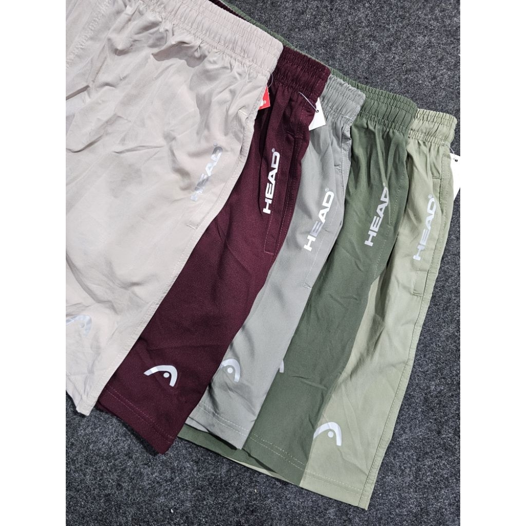 กางเกงขาสั้นผ้าร่ม มีซับใน เนื้อผ้าดี ยืดหยุ่นใส่สบาย สกรีนปลายขาHead - รูปที่ 4