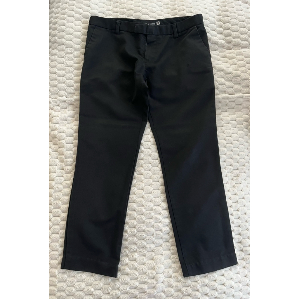 กางเกงขายาว K.Winner สีดำ มีตำหนิ ปล่อยต่อราคาเบาๆ