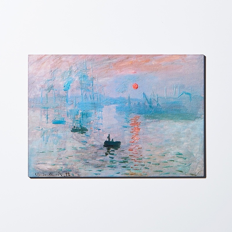 WOOD POSTCARD 3D prints: Monet Impression Sunrise