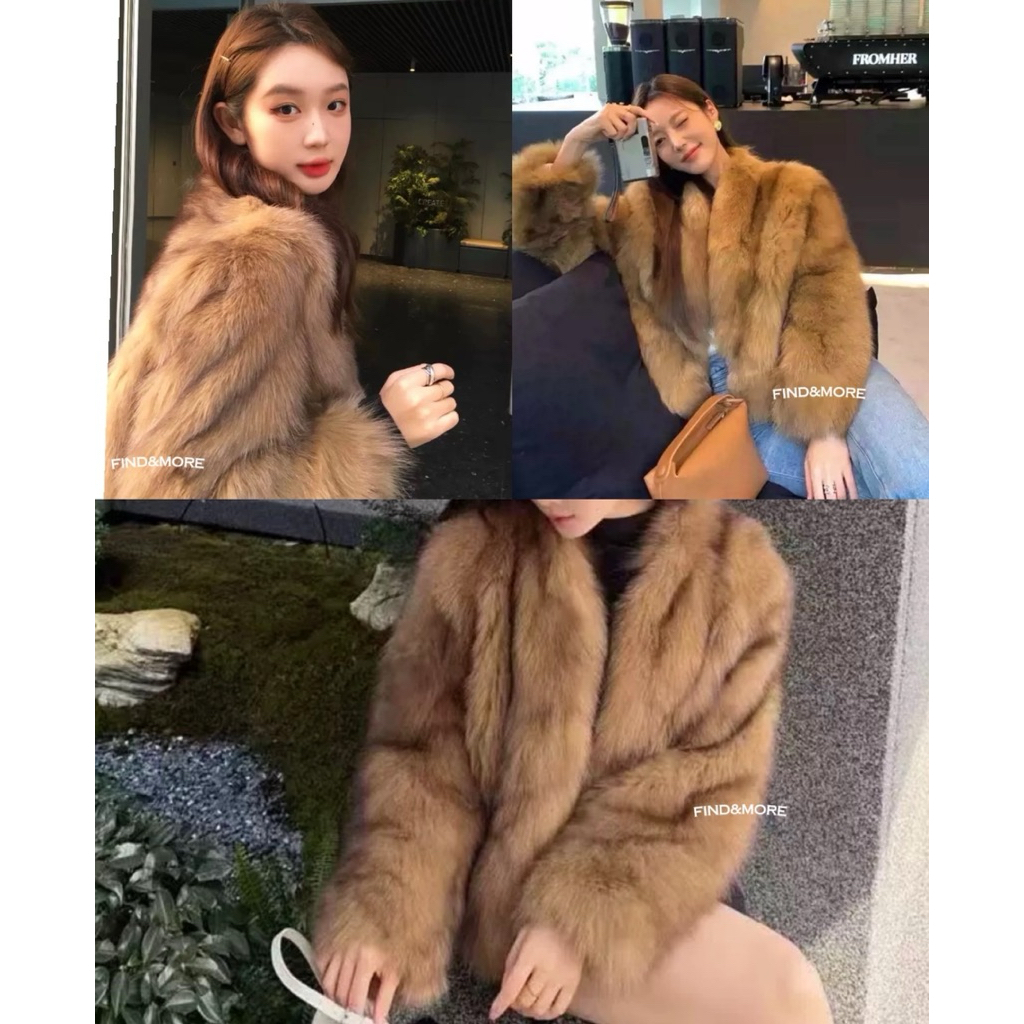 FABLEME ✨- TAUPE COAT เสื้อขนเฟอร์กันหนาว⭐️✨