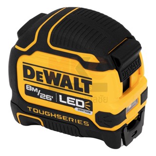 Dewalt ตลับเมตร DWHT35268S-30 LED Tough Tape ยาว 8เมตร