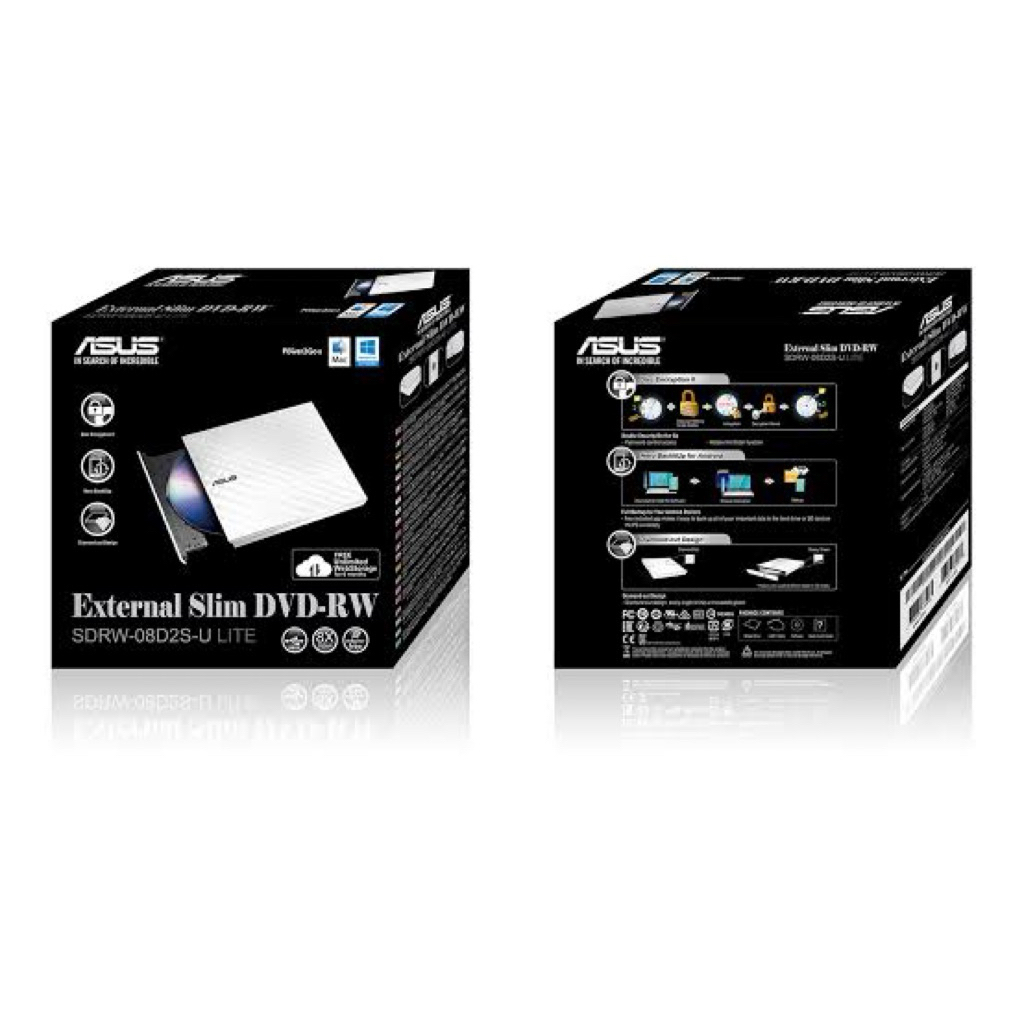 Ext.Slim DVD RW ASUS (08D2S-U Lite) White