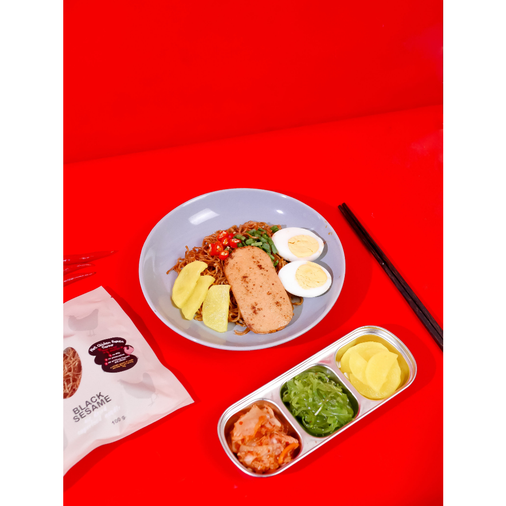 ใหม่! บะหมี่อบแห้ง พร้อมผง Hot Chicken (แบบแห้ง) 🔥🐔