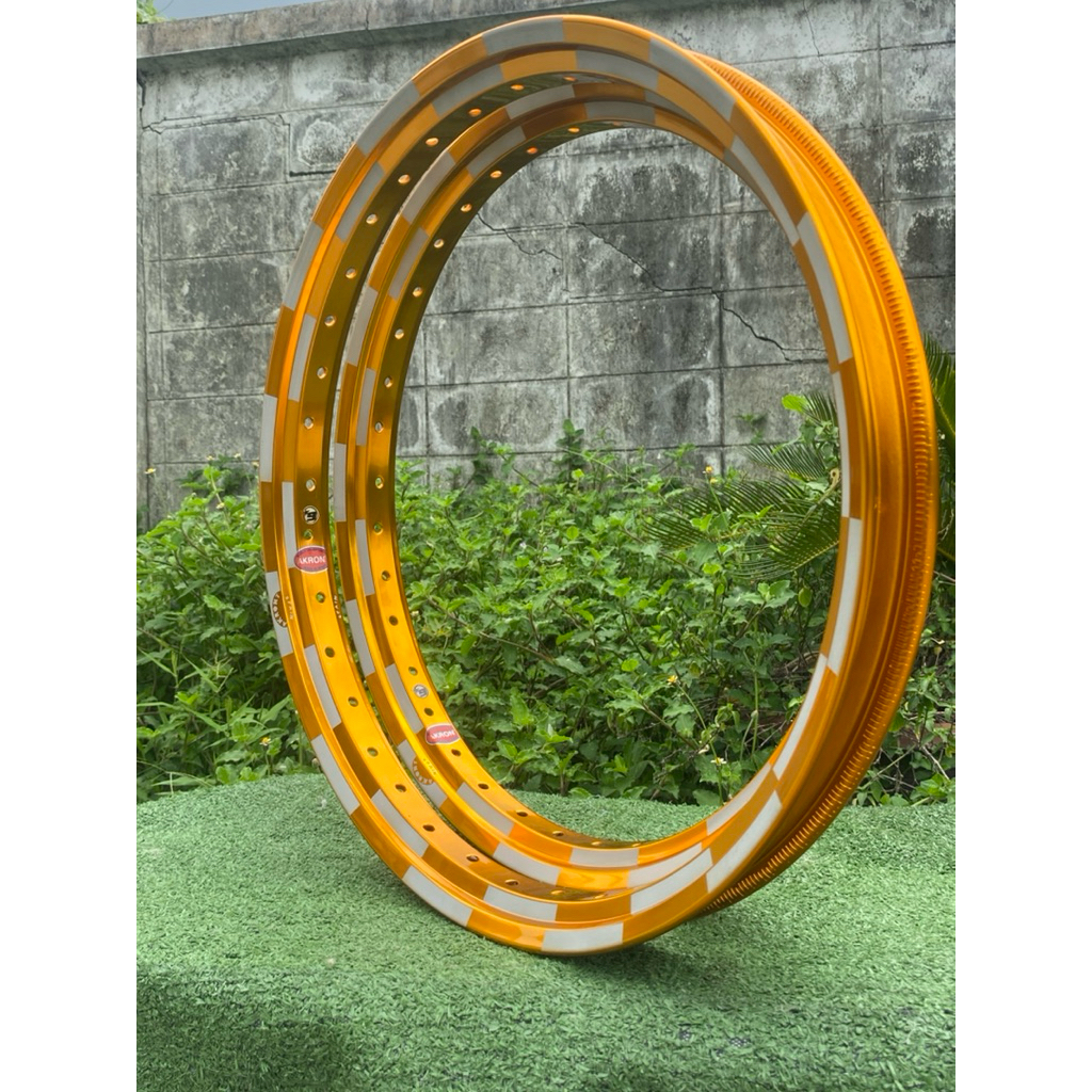 ล้อ Akront ขอบ17 / 1.4 สีเม้งลายหมากรุก (งานเก้าจรัญ)