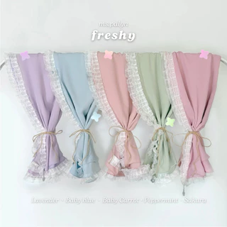 ผ้าคลุมชีฟอง premium ฮิญาบสามเหลี่ยมสวมสำเร็จ ( รุ่น Freshy ) ☁️