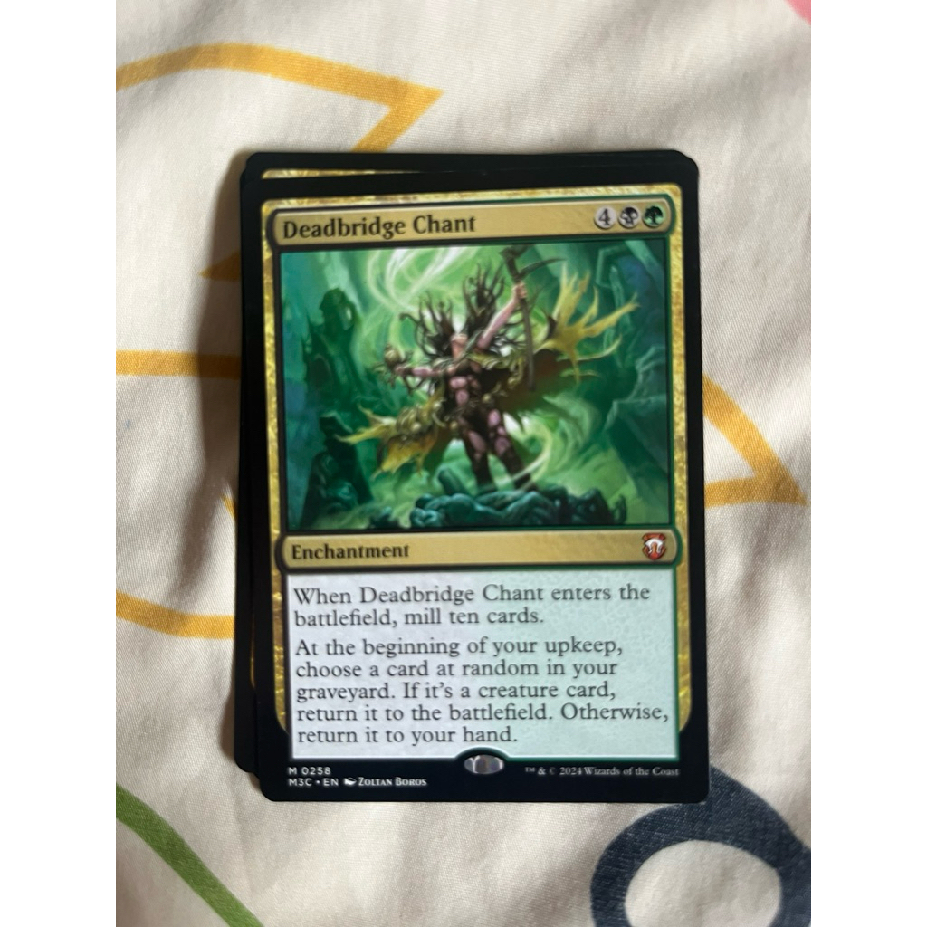 การ์ด MTG Deadbridge Chant Multi Magic the gathering EDH รุ่น M3C สภาพ Ex-Nm