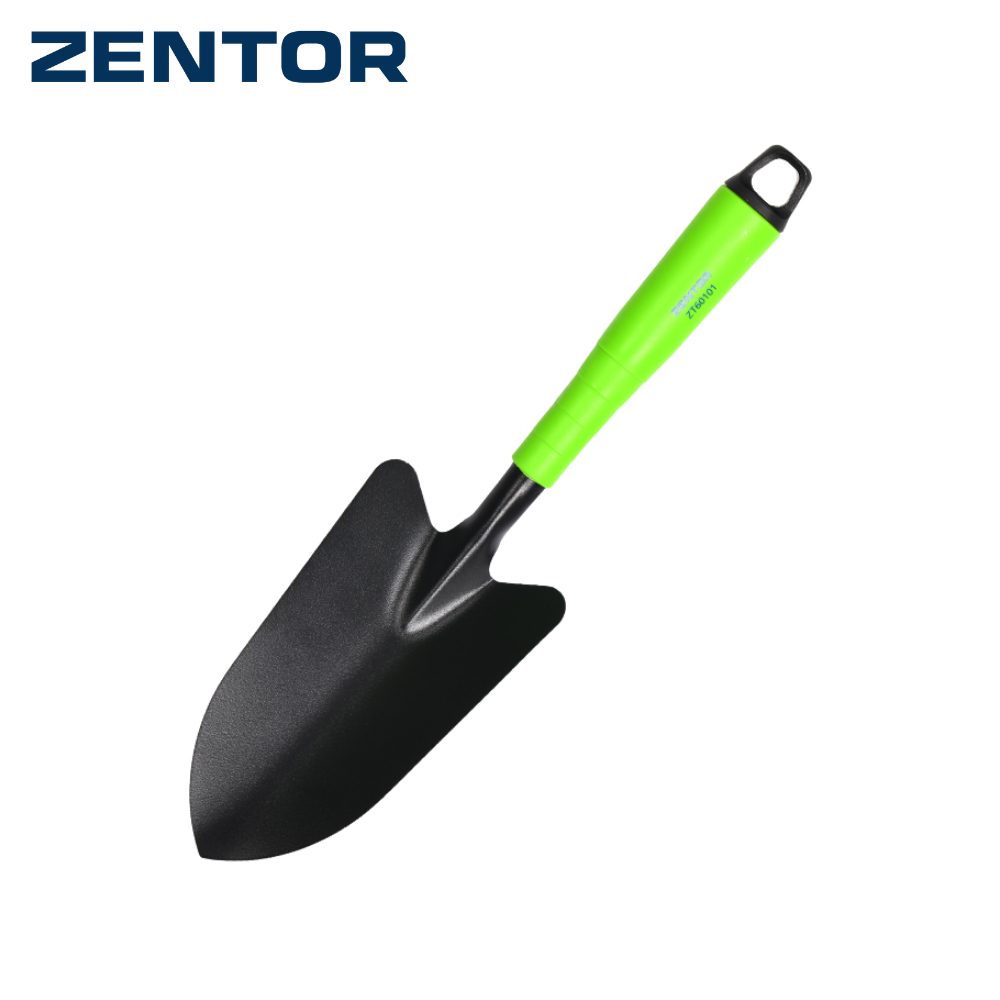 Zentor พลั่วพรวนดิน พลั่วปลูกต้นไม้ อุปกรณ์ทำสวน 13 นิ้ว เหล็กคาร์บอน ทนทาน แข็งแรง Gardening Shovel