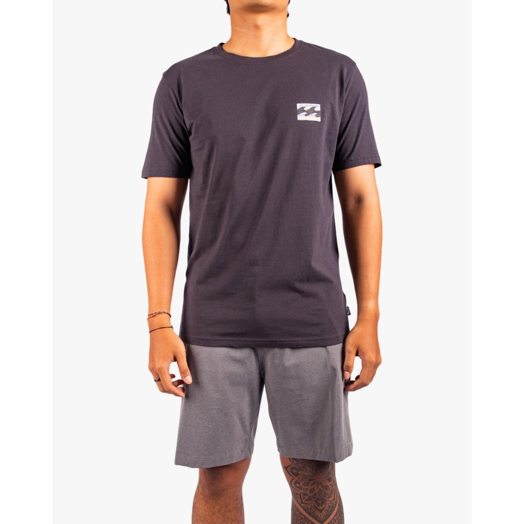 BILLABONG เสื้อยืดผู้ชาย Mens Crayon Wave Short Sleeve T-Shirt-Black 252 BBLOCM231-WAA